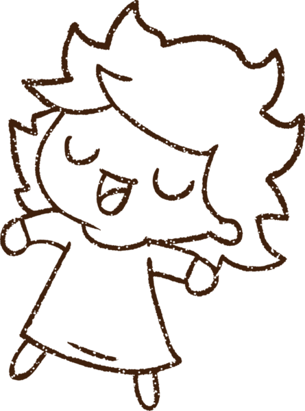 Bir insan tarafından çizilen Mutlu Kadın Kömürü