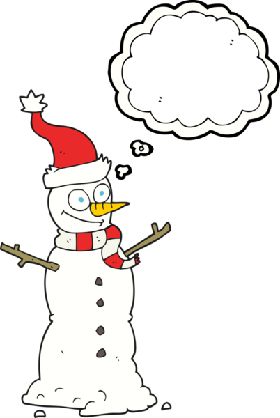 Bir insan tarafından çizilmiş serbest çizim balon kardan adam.