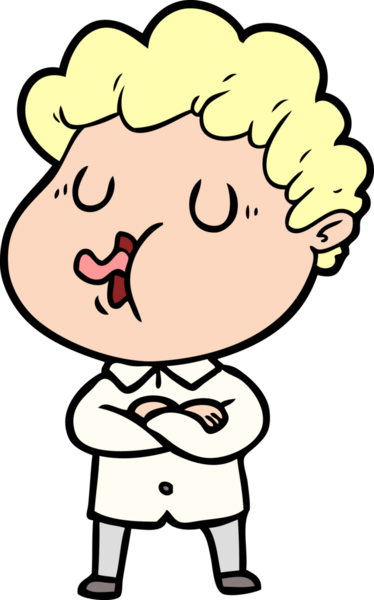 Bir insan tarafından çizilmiş çizgi film şarkıcısı.