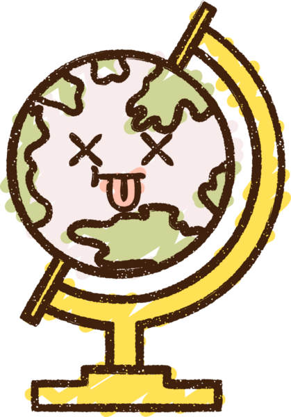 Ölü Dünya Tebeşiri Bir insan tarafından çizilmiş