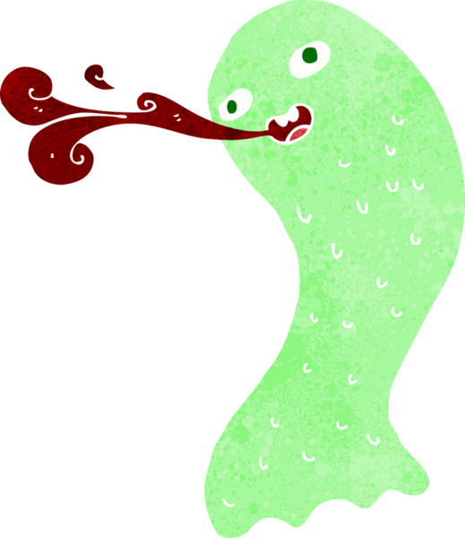 Bir insan tarafından çizilmiş komik çizgi film hayaleti.