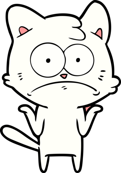 bir insan tarafından çizilmiş sinirli bir kedi.