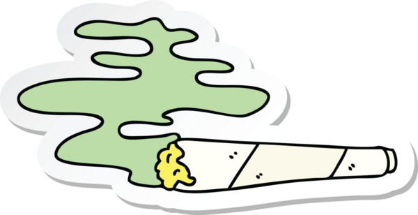 Bir insan tarafından çizilmiş garip bir el çiziminin çıkartması.