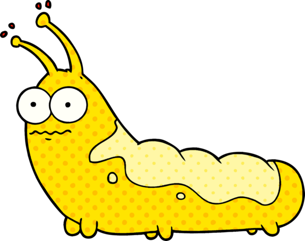 Bir insan tarafından çizilmiş komik bir karikatür tırtılı.