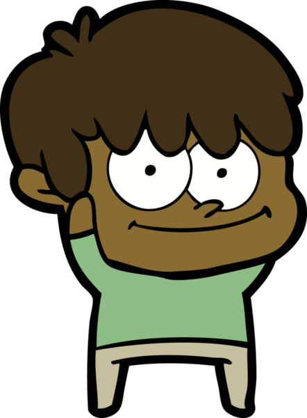 Bir insan tarafından çizilmiş mutlu çizgi film adamı.