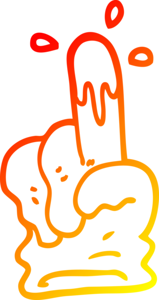 Bir insan tarafından çizilmiş bir tıbbi eldiven çizimi.