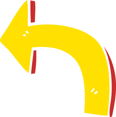 bir insan tarafından çizilmiş karalama yönetmenliği oku