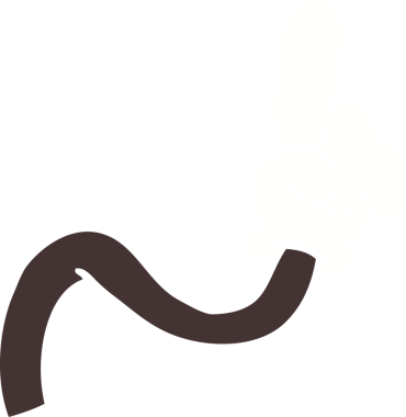 Bir insan tarafından çizilen el hareketinin karalaması.