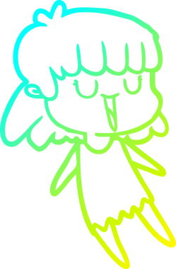 Bir insan tarafından çizilmiş bir karikatür kadın çizimi.