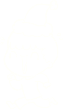 Bir insan tarafından çizilen Noel Çocuğu Tebeşiri