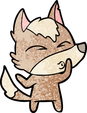 Bir insan tarafından çizilmiş bir kurt düdüğü.