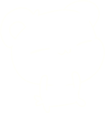 Bir insan tarafından çizilmiş Sevimli Ayı Tebeşiri