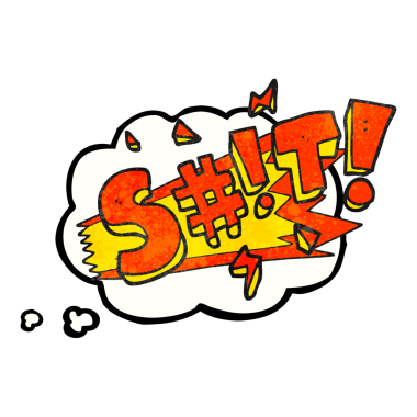 Serbest çizim düşünce balonu bir insan tarafından çizilmiş çizgi film karakterli küfür.