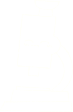 Bir insan tarafından çizilmiş mikroskop Tebeşiri