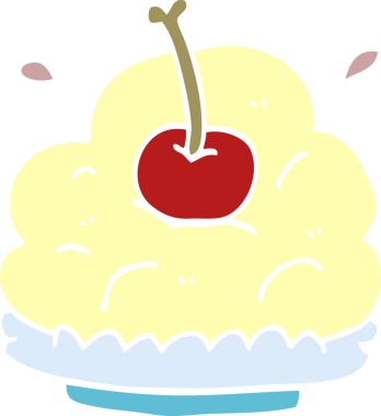 Bir insan tarafından çizilmiş karikatür tatlısı.