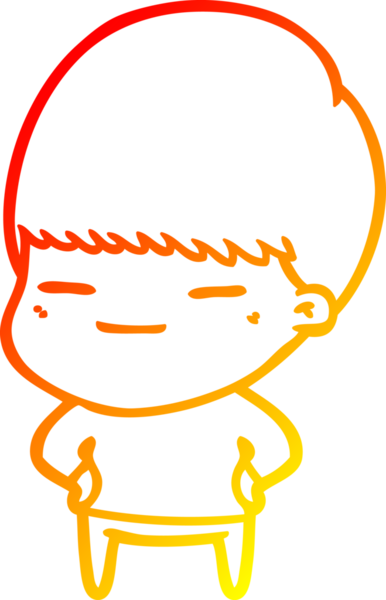 Bir insan tarafından çizilmiş kendini beğenmiş bir çizgi film karakteri çizimi.