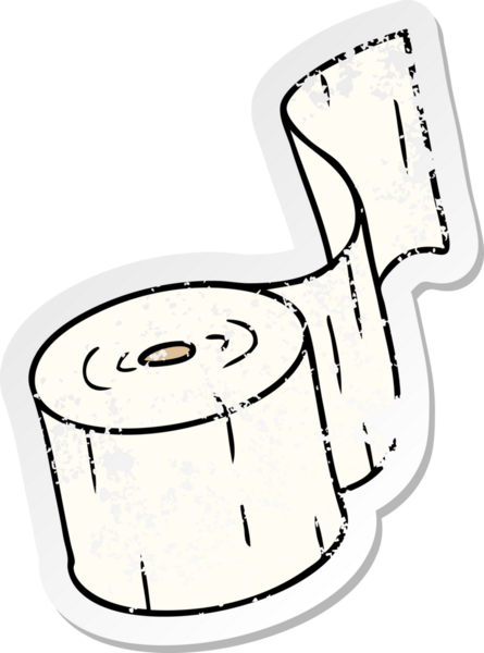 İnsan eliyle çizilmiş bir tuvalet kağıdı karalaması.