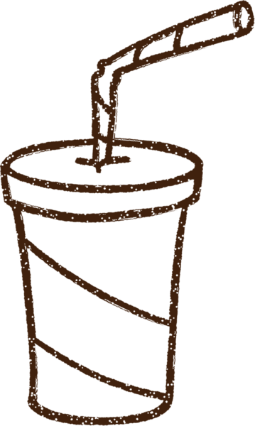 Bir insan tarafından çizilen gazoz kömürü.