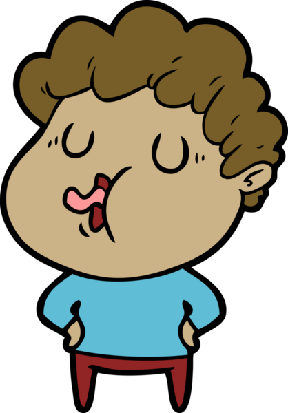 Bir insan tarafından çizilmiş çizgi film şarkıcısı.