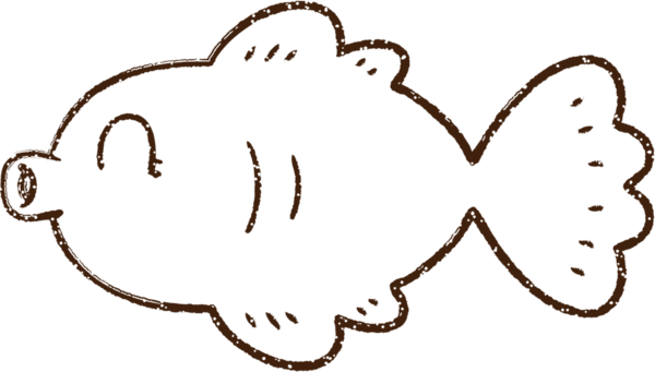 Bir insan tarafından çizilmiş Balık Kömürü