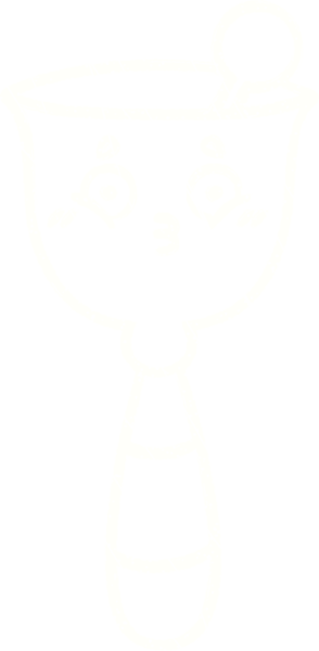 Bir insan tarafından çizilmiş çan tebeşiri