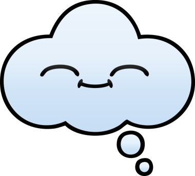 Bir insan tarafından çizilen düşünce baloncuğunun gölgeli çizimi