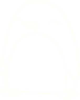 Bir insan tarafından çizilen Penguen Tebeşiri