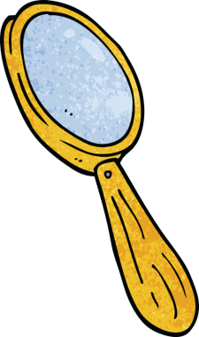 Bir insan tarafından çizilmiş karalama büyüteç.