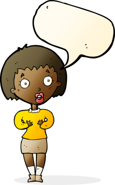 Çizgi filmdeki kadın 