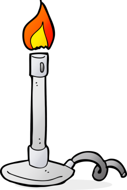 bir insan tarafından çizilmiş çizgi film bunsen yakıcı