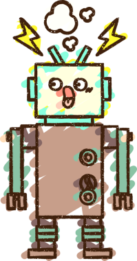 Bir insan tarafından çizilen robot tebeşiri.