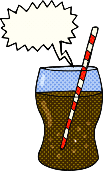 Bir insan tarafından çizilmiş serbest çizilmiş çizgi roman konuşma balonu köpüğü köpüklü içecek.
