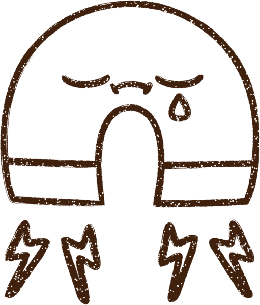 Bir insan tarafından çizilmiş mıknatıs kömürü