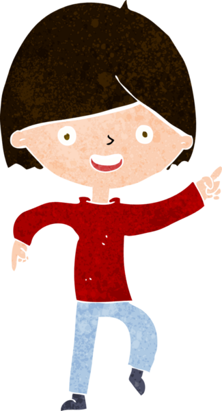 Bir insan tarafından çizilmiş çizgi filmci.