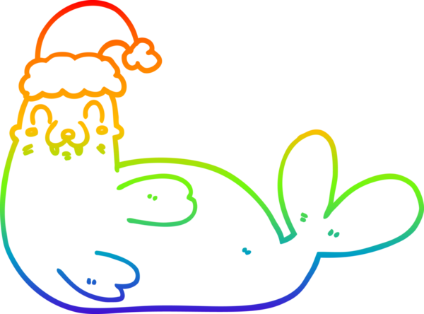 Bir insan tarafından çizilmiş bir karikatür çizimi gökkuşağı gradyanı