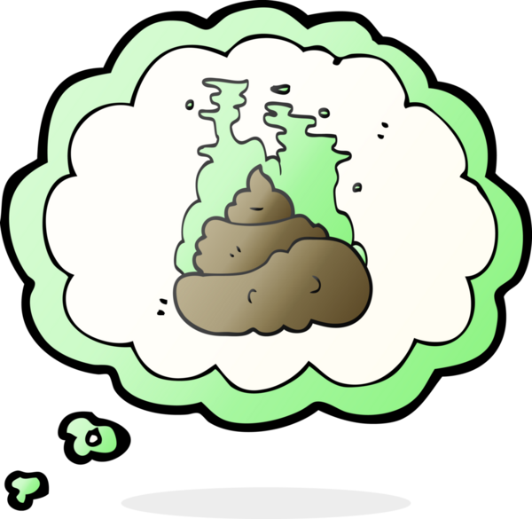 Bir insan tarafından çizilmiş serbest çizim baloncuk karikatür iğrenç kaka