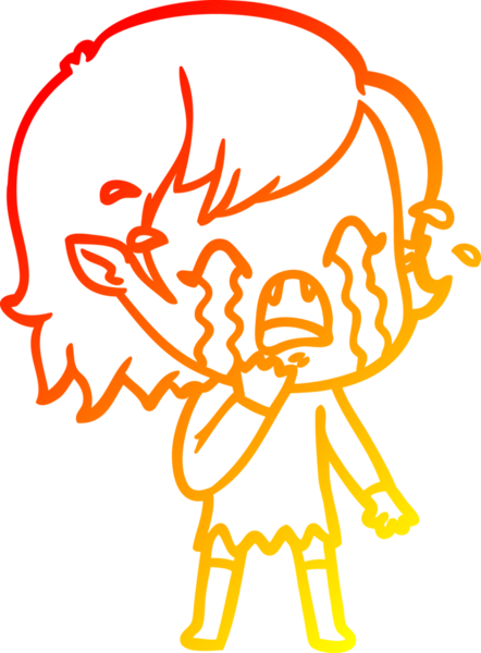 Bir insan tarafından çizilmiş ağlayan vampir kız çizgi filmi.