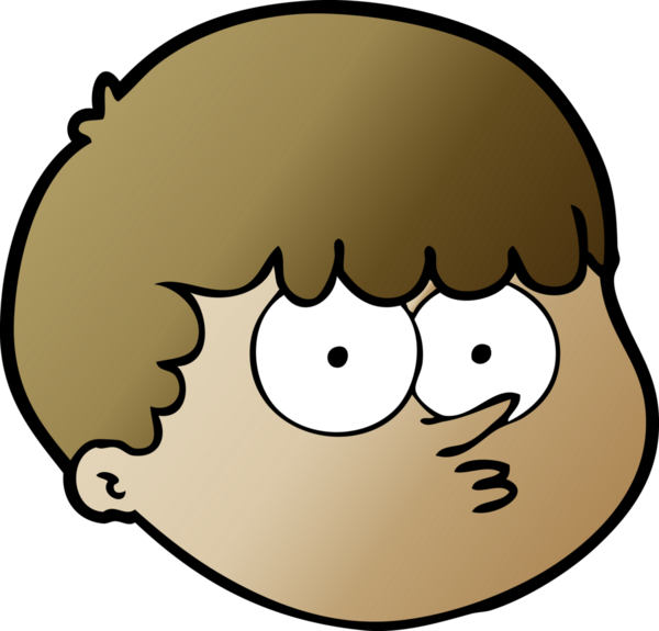 Bir insan tarafından çizilmiş erkek yüzü.