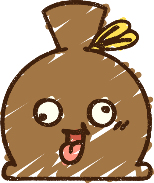 Bir insan tarafından çizilmiş çuval tebeşiri