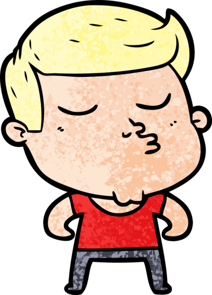 Bir insan tarafından çizilmiş karikatür mankeni adam.