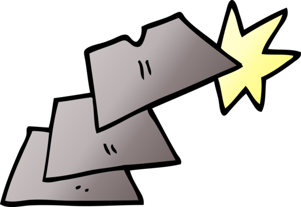 Bir insan tarafından çizilmiş iş bıçağı çizimleri.