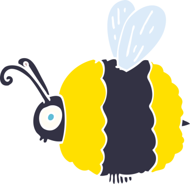 Bir insan tarafından çizilmiş karalama arısı.