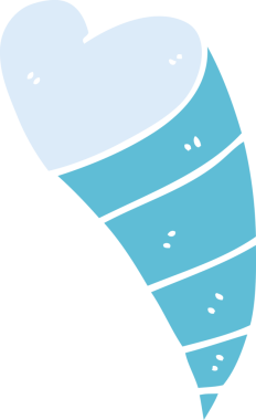 Bir insan tarafından çizilmiş karikatür kalp dekoratif elementi.