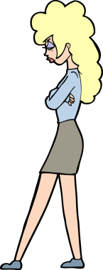 Bir insan tarafından çizilmiş bir karikatür.