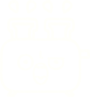 Bir insan tarafından çizilen tost makinesi tebeşiri