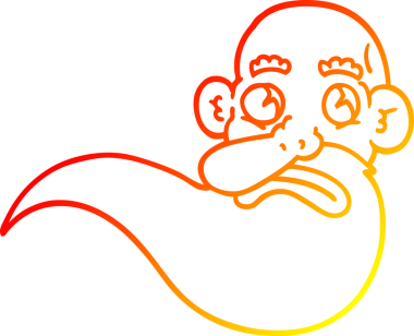 Bir insan tarafından çizilmiş huysuz, yaşlı bir adamın sıcak çizgi çizimi.