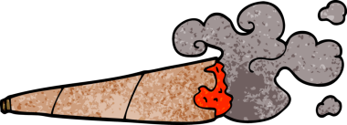 Bir insan tarafından çizilmiş karalama sigarası.