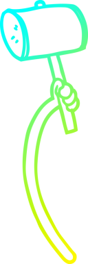 Bir insan tarafından çizilmiş soğuk gradyan çizgi çizimi.