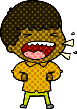 Bir insan tarafından çizilmiş gülen adam.