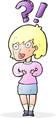 Bir insan tarafından çizilmiş, kafası karışık bir kadın.